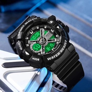 Лучшие брендовые роскошные военные мужские часы, водонепроницаемые наручные часы 50 М, Кварцевые часы для мужчин, relogio masculino 3128
