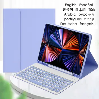 Для Apple iPad 10 2 Чехол с держателем Карандаша Чехол для клавиатуры для Funda iPad 7 8 9 10,2 дюймов Pro 10,5 Air 3 2019 Чехол для клавиатуры