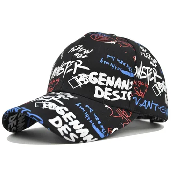 Бейсбольная кепка, кепка с граффити, бейсболка, Солнцезащитная кепка, Весенне-осенняя бейсболка, спортивная кепка, кепка в стиле хип-хоп, мужские И женские шляпы