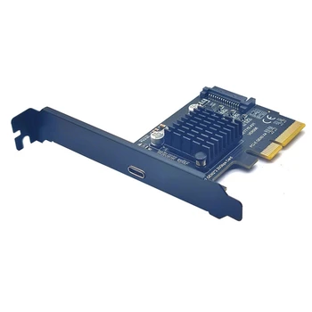 USB 3,2 Карта расширения PCI Express PCI-E 4X для USB3.2 Gen2 X2 Type-C 20 Гбит/с с интерфейсом SATA с чипом ASMEDIA ASM3242