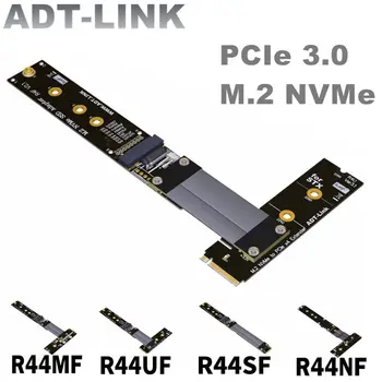 Удлинитель SSD-накопителя ADT-Link M.2 NVMe PCIe 3.0 x4 Полноскоростной удлинитель NVMe M-Key STX с поворотом на 90 градусов Влево Вправо