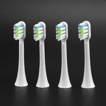 4 шт. Сменные Головки Зубных Щеток для Xiaomi SOOCAS V1X3/X3U X1/X3/X5 Электрические Головки Зубных Щеток Белого Цвета