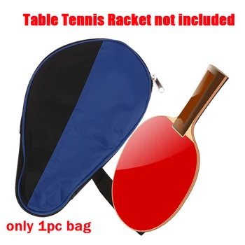 Сине-черная Контрастная Портативная Водонепроницаемая ракетка для настольного тенниса, чехол для ракетки для пинг-понга, чехол для летучей мыши
