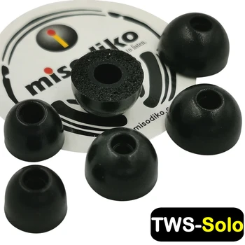 Наконечники для наушников misodiko TWS-Solo из пены с эффектом памяти- для полностью беспроводных наушников Beats Powerbeats Pro, Powerbeats 3/ 2/ 1, BeatsX