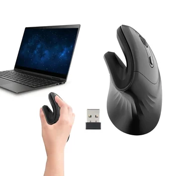 Беспроводная вертикальная мышь CHYI, Эргономичная игровая мышь, USB Оптическая мышь для зарядки запястий, Проводная мышь Mause Для ПК, ноутбука