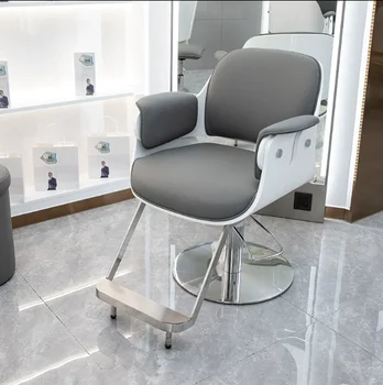 Высококлассные кресла для парикмахерских, парикмахерские салоны, табуретки для стрижки волос, которые можно складывать, специальный вращающийся парикмахерский салон