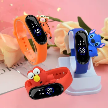 Xiaomi Mi4, детские электронные часы, светодиодный сенсорный браслет, мультфильм Диснея, спортивный водонепроницаемый браслет, подарки на День рождения для детей