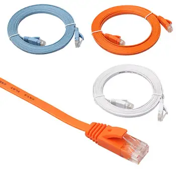 Кабель Cat 6 Ethernet 0,5-15 м, кабель CAT6 Speed Gigabit Ethernet Network LAN, Плоский кабель UTP Patch Router
