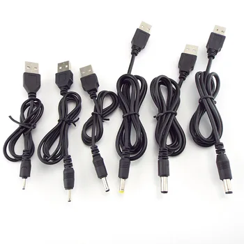 USB к постоянному току 3,5*1,35 мм 2,0*0,6 мм 2,5*0,7 мм 4,0*1,7 мм 5,5*2,1 мм 5,5 * 2,5 мм Разъем для подключения удлинительного кабеля постоянного тока 5 В