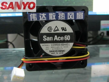 Оригинал для Sanyo 109R0648H401 6025 60 мм 6 см DC 48 В 0.04A бесшумные бесщеточные вентиляторы охлаждения постоянного тока