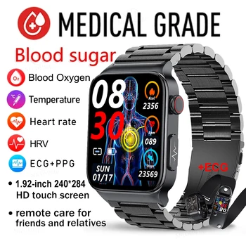 Смарт-Часы с уровнем глюкозы в крови, Мужские Часы Для Здоровья, ЭКГ, Мониторинг Артериального Давления, Температуры тела, IP68, Водонепроницаемые Смарт-Часы Для Женщин, Xiaomi