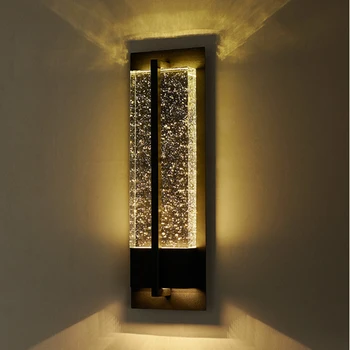 Современный светодиодный настенный светильник, Треугольный настенный светильник для спальни, домашнего освещения, зеркала в ванной, светодиодный светильник, Светодиодный настенный бра, Черный корпус