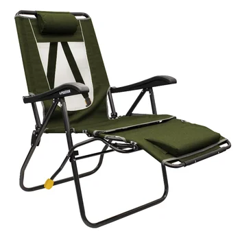 Шезлонг GCI Outdoor Legz up, Покрытый Вереском Лоден Зеленого Цвета, Стул для взрослых, походные стулья, складной стул