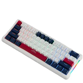 K610 61 клавиша Bluetooth, беспроводная и проводная механическая клавиатура, клавиатура для компьютерных игр с возможностью горячей замены с подсветкой RGB
