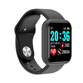 Смарт-часы D20 Pro Для мужчин, умные часы Y68, пульсометр, кровяное давление, Отслеживание движения во сне, умный браслет для Android IOS