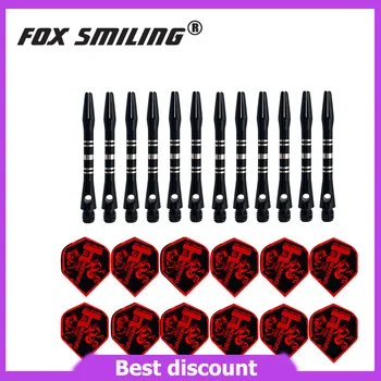 Fox Smiling 12 шт. 41 мм алюминиевые наконечники для дротиков с 12 шт. Дротиками Аксессуары для дротиков