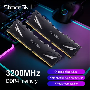 StoreSkill Память DDR4 DDR3 Udimm 16 ГБ 8 ГБ 4 ГБ 2133 МГц 2400 МГЦ 2666 МГц 1333 МГЦ 1600 МГЦ Настольный радиатор оперативной памяти Memória