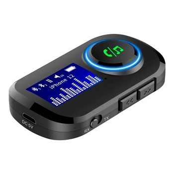 Комбинированный Bluetooth-приемник и передатчик T5 со встроенным аккумулятором 3,5 мм, аудио Bluetooth-адаптер 5,0