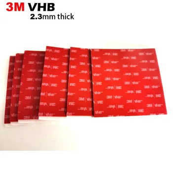6 листов сверхпрочной двойной клейкой пены 3M VHB, прокладка 100 мм x 100 мм, 4991, толщина 2,3 мм