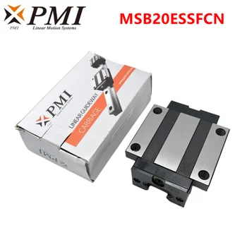 6шт Тайваньский блок PMI MSB20E MSB20ESSFCN линейный направляющий подшипник скольжения MSB20E-N для деталей фрезерного станка с ЧПУ