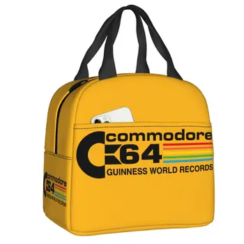 Утепленная сумка для Ланча с логотипом Commodore, Компьютерный Гик, Портативный Теплый кулер, Термосумка для Ланча, контейнер для еды для пикника, сумка