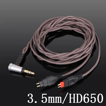 Новый Кабель для наушников OCC Серебристый кабель Hi-Fi Аудио Aux 2,5 мм/3,5 мм/4,4 мм Кабель для обновления баланса Для Sennheiser HD650 HD600 HD580