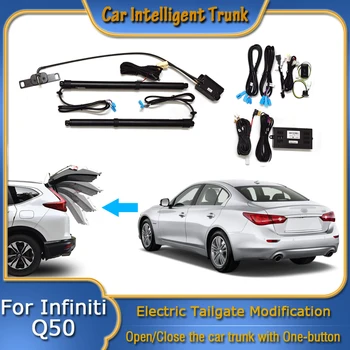 Для Infiniti Q50 Q50L V37 2013 ~ 2023 Автомобильное Силовое Открывание Багажника, Умная Электрическая Всасывающая Задняя Дверь, Интеллектуальная Стойка Подъема Задних Ворот