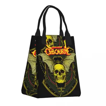 Сумка для ланча Ozzy Osbourne, Водонепроницаемая сумка для рок-группы Heavy Metal, термоохладитель, изолированная коробка для Бенто, Женские сумки для пикника и путешествий