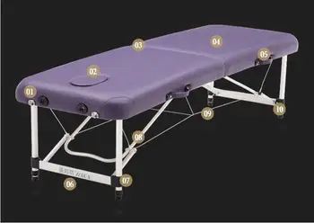 Складная массажная кровать массажная кровать красота физиотерапия кровать с вышивкой бытовая портативная простая