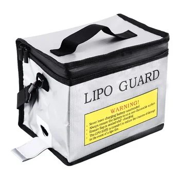 Безопасная сумка для Аккумулятора 215*145* 165 мм Огнеупорная Взрывозащищенная Сумка RC Lipo Battery Guard Безопасная Портативная Сумка Для Хранения