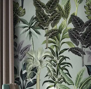 обои с тропическим растением и лесным пейзажем beibehang на заказ для настенной живописи, 3D фотообои для гостиной, фон для телевизора