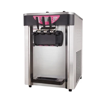 Трехцветная коммерческая машина для производства мягкого мороженого, вертикальный интеллектуальный подсластитель для мороженого