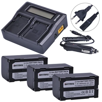 Batmax 5600 мАч BDC70 Сменный Аккумулятор + ЖК-быстрое Двойное Зарядное устройство для тахеометра Sokkia CX FX для topcon ES OS
