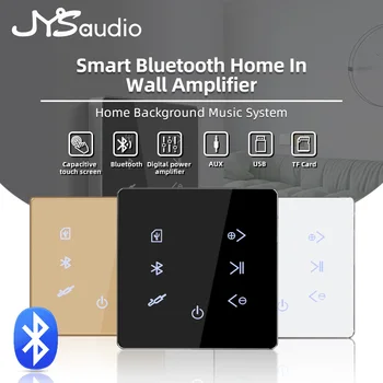Мини Аудио Усилитель Bluetooth 4 Канала Amplificador Hi-Fi Стерео Многофункциональная музыкальная панель Домашний кинотеатр Звуковая система для отеля