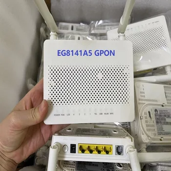 8ШТ GPON onu новый маленький размер echolife eg8141a5 1GE + 3FE + 1USB + 1TEL + Wifi антенна 5DBI Английская прошивка модема