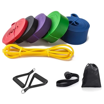 Эластичные ленты для фитнеса с сопротивлением для тяжелых тренировок, вспомогательные ленты для тела