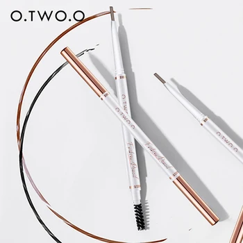 O.TWO.O Выдвижной карандаш для бровей 1,5 мм с микро-наконечником, ручка для бровей, Водонепроницаемый, длительный износ, 3 цвета, оттенок для бровей, усилитель бровей
