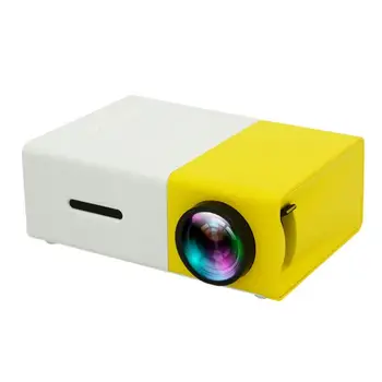 Маленький светодиодный проектор, мультимедийный домашний кинотеатр, кинопроектор для YG300, простой в использовании садовый проектор для смартфона, ноутбука, дома