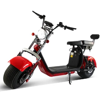 Легкий 2-колесный электрический скутер/приложение для передней задней подвески/2 сиденья/ две батареи citycoco fat tire 1500 Вт e car мотоцикл