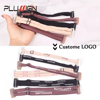 Полосы для удаления морщин с пользовательским логотипом Plussign, ленты для подтяжки лица с регулируемым капюшоном, Невидимые заколки для похудения лица