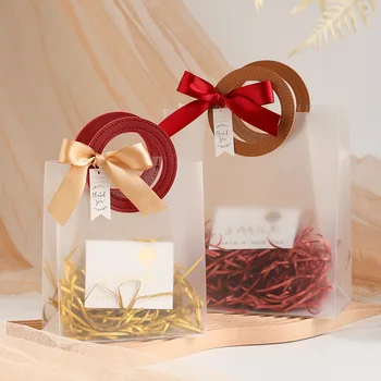 Новые переносные пакеты для конфет из матового пластика для свадеб и подарков, упаковочные пакеты для праздничных и изысканных подарков, пакеты для сахарных коробок