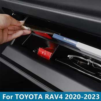 Для TOYOTA RAV4 2020-2023 Коробка для хранения первого офицера, декоративная нашивка для переключателя, специальная накладка для интерьера, автомобильные аксессуары