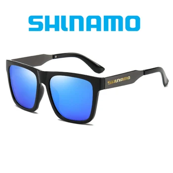 Новые поляризованные солнцезащитные очки для рыбалки, мужские солнцезащитные очки для вождения в походах на открытом воздухе с защитой от ультрафиолета, металлические солнцезащитные очки в большой оправе в стиле ретро