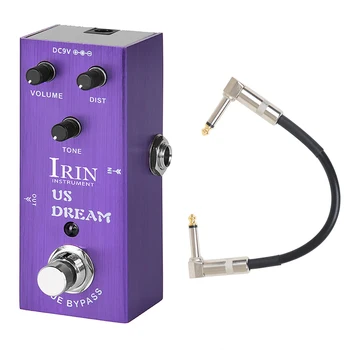 IRIN YF-03 US DREAM Distortion Педаль эффектов для электрогитары Педаль дисторсии с высоким коэффициентом усиления Педаль тембра дисторсии