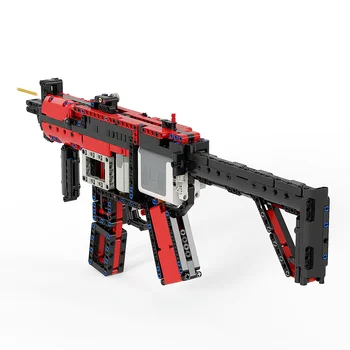 Moc Pistol Motor Power MP5 29369 Пистолет-пулемет Военная Модель Войны Строительные Блоки для Высокотехнологичной Мозговой игры Swat Игрушки Подарок Для мальчиков