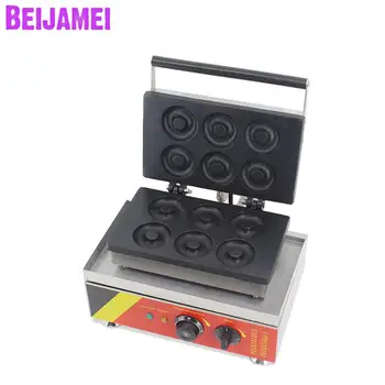 BEIJAMEI высококачественная электрическая коммерческая машина для производства вафельных пончиков 110v 220v с отверстием для пончиков для продажи