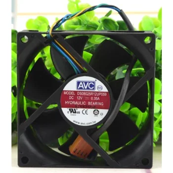 Новый Вентилятор охлаждения процессора для AVC DS08025R12UP059 8 см 8025 12 В 0.35A 4-контактный Вентилятор с регулировкой скорости PWM 80x80x25 мм