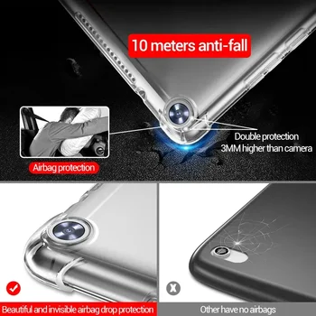 Силиконовый Чехол Для Huawei MediaPad MatePad Pro T3 T5 M3 M5 M6 Lite 8,0 8,4 10 10,4 10,8 Прозрачная Резиновая Задняя Крышка
