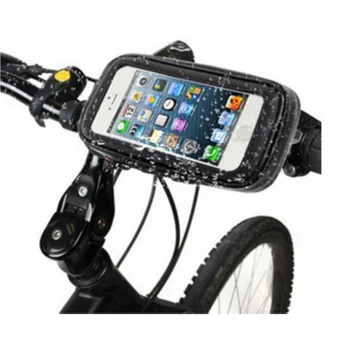 Мотоциклетный Держатель Телефона Поддержка Мобильного Мото Велосипедная Подставка для iPhone 8 7 6 Samsung Xiaomi 6 Универсальный Держатель Велосипеда Водонепроницаемая Сумка