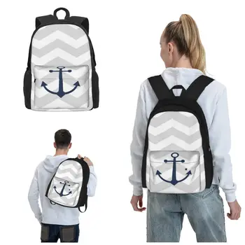 Sea Anchor Nautical Наши рюкзаки Позволяют по-новому взглянуть на способ переноски предметов первой необходимости В стиле Школьный рюкзак для подростков Сумка для книг Легкий